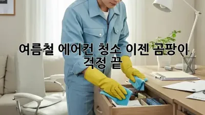 여름철 에어컨 청소, 이젠 곰팡이 걱정 끝!