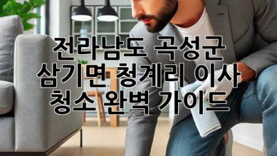 전라남도 곡성군 삼기면 청계리 이사 청소 완벽 가이드